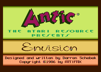 Envision title screen